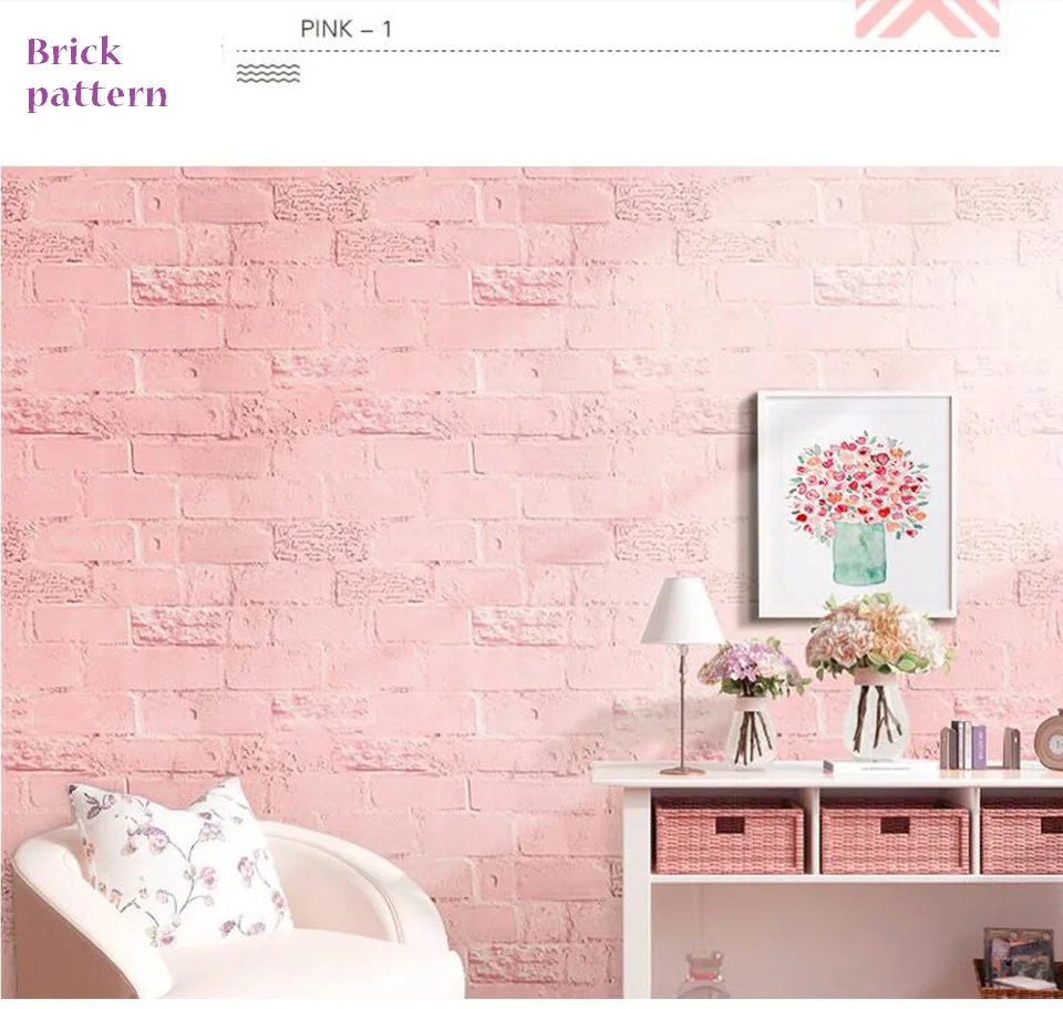 Девушки Розовый пилинг и палочка обои для спальни декор наклейки для стены в гостиной домашний декор виниловая контактная бумага для кухонного стола