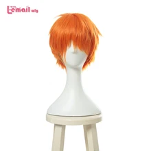 L-почта парик Фирменная новинка подарочная корзинка для фруктов Kyou сума Косплэй парики 25 см короткие термостойкие синтетические волосы Perucas Косплей парик
