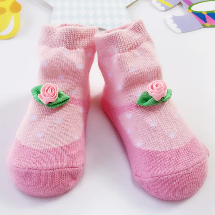Детские носки с цветочным рисунком детские носки с 3D розами Meias para bebe, хлопок, одежда принцессы для малышей кружевные носки для малышей