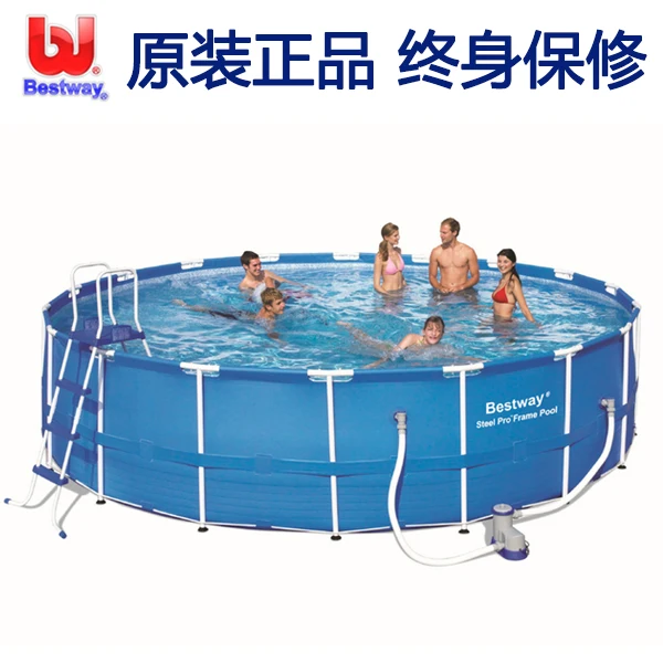 56406 Bestway сталь PRO Dia10' высота 3" круглая рама бассейн для семьи Dia305* Ht76cm открытый над уровнем земли бассейн без фильтра