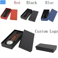 Black/red/blue gift paper box wristwatch Box for Watch EVA pillow relogio boite de rangement pour montre montre boite rangement