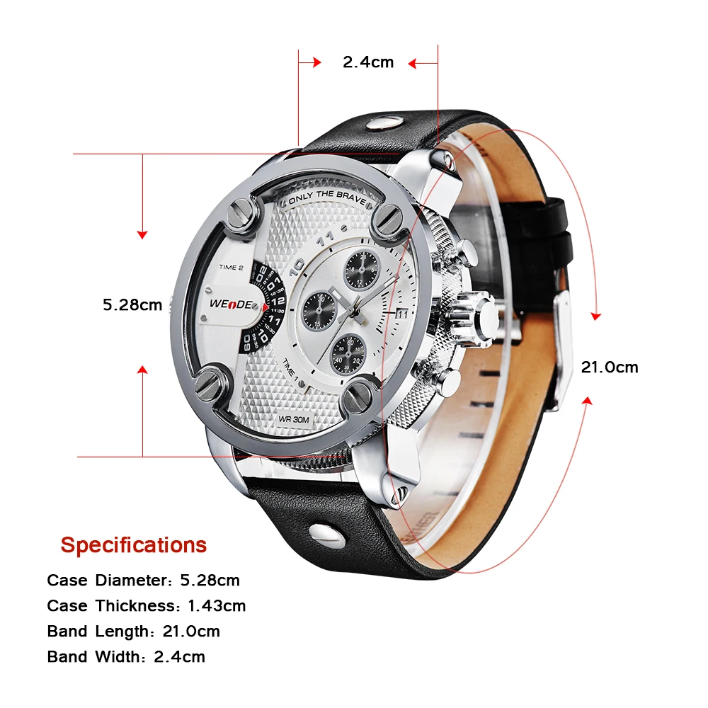 WEIDE автоматические часы кожаные мужские Роскошные спортивные relogios оригинальный