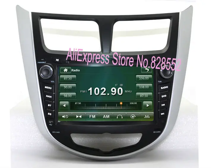 Discount Free Shipping Two Din 7 Inch Car DVD Player For HYUNDAI/Verna/I25/Solaris With GPS Radio Bluetooth IPOD TV Free Maps 2
