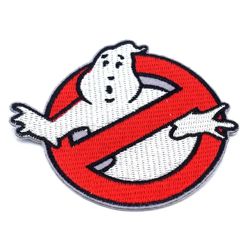

New Big Size Full Embroidered Iron On Ghost Patches Embroidered Clothes Patch For Clothing Clothes Stickers Garment