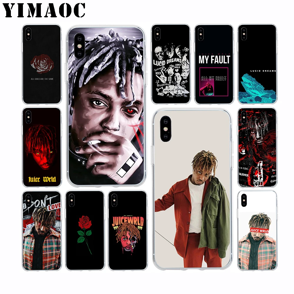 YIMAOC Juice WRLD 999 Мягкий силиконовый чехол из ТПУ для Apple Iphone Xr Xs Max X 10 8 Plus 7 6 S SE 5s 5 |