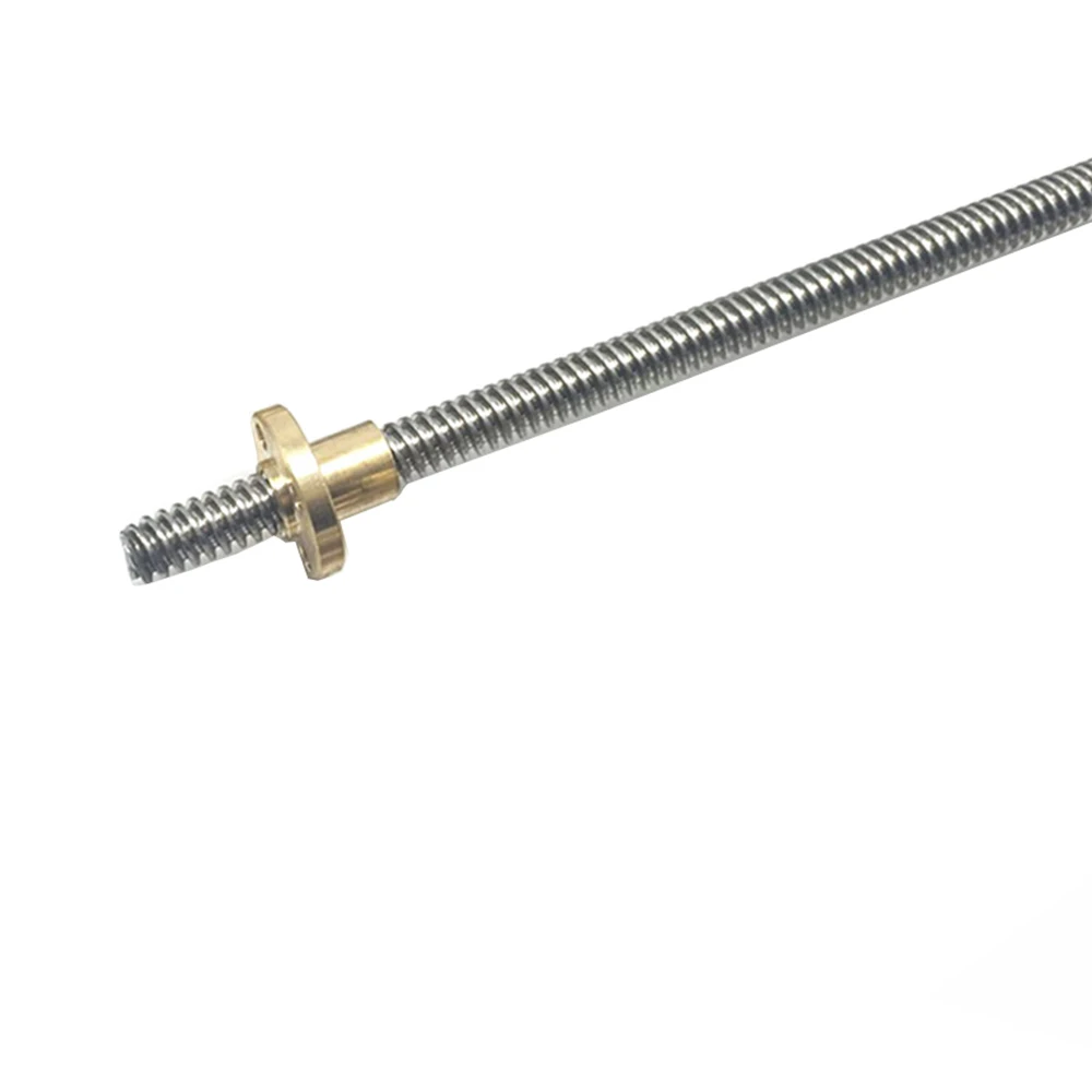 

3D Printer CNC Parts THSL-350-4D Length 350mm T-type Stepper Motor Trapezoidal Lead Screw 8MM Thread 4mm with 1pcs T8 Copper Nut