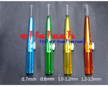

by ems or dhl 100sets Free Shipping New Arrive 60/ box Oral Care Push-Pull Interdental Brush Orthodontic Wire Toothbrush