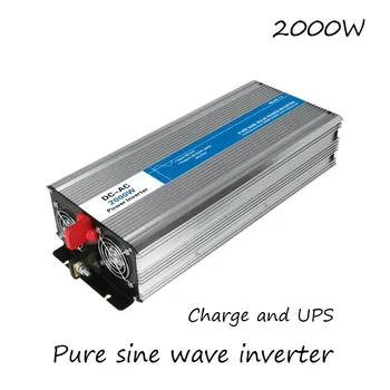 

DC-AC 2000W Pure Sine Wave Inverter 12V To 220V Converters With Charge UPS Electric Power Supply LED Digital Display USB China
