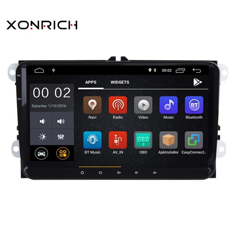 Best Android 8.1 Auto Stereo Radio GPS Car No DVD Player For koda/Octavia/Seat/VW/CC/PASSAT B6 B7 Golf 5 6 RAM 2GB 4 Core 1