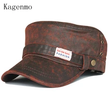 Kagenmo летняя дышащая военная шляпа из зернистой кожи 1 шт. новое поступление