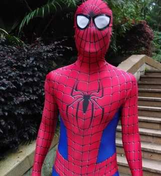 

(SN904) Red And Blue Lycra Spandex Superhero The Amazing Spiderman 2 Zentai Suits Halloween Party Costume