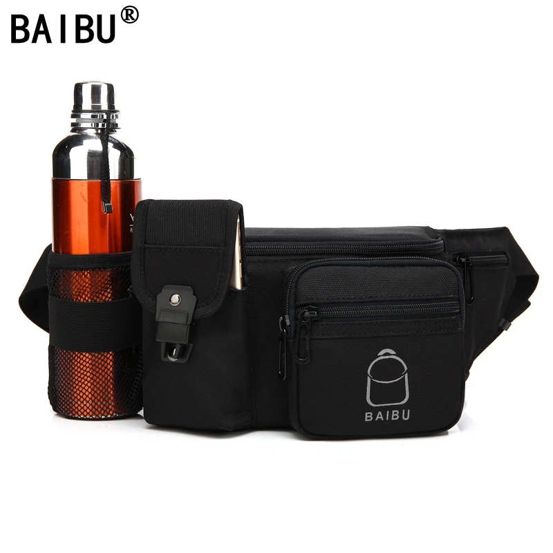 

BAIBU Fashion Waist Bag Men Nylon Fanny Pack for Women Casual Travel Waist Pack Portable Money Belt Travel Mobile Phone Pouch