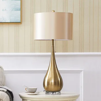 

Luxury Modern Gold And Silver Metal Water Drop Shape Table Lamp For Bedroom Bedside Lamp K5 Crystal Decoration Lamp Abajur Led
