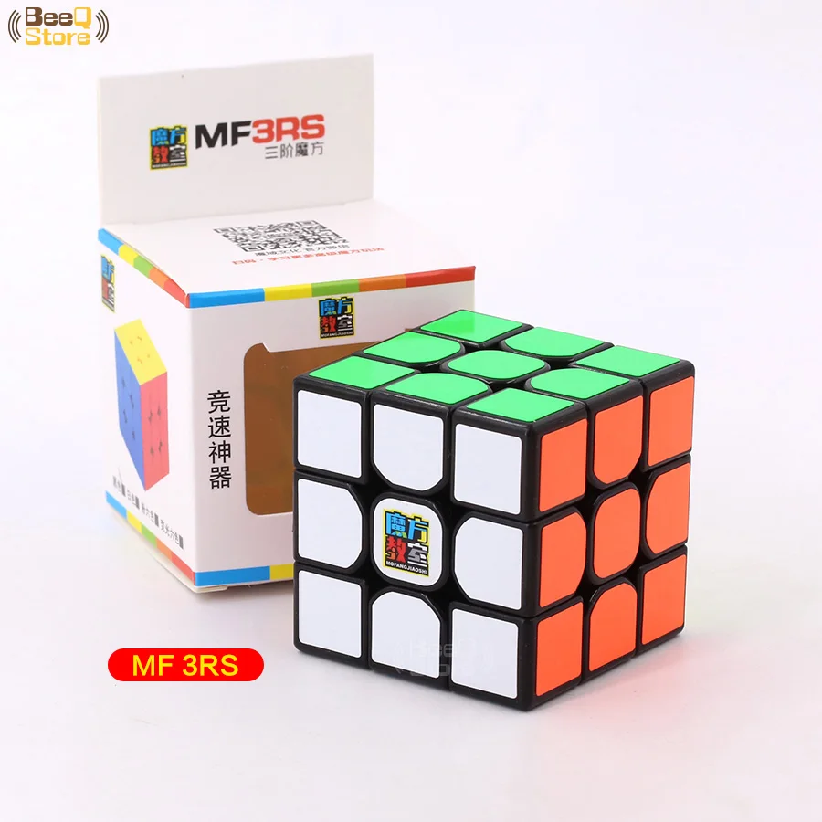 Mofangjiaoshi MF3rs и MF3rs2 магический куб 3x3x3 скоростной куб 56 мм головоломка Magico Cubo черный без наклеек Обучающие Детские игрушки MF3RS v2