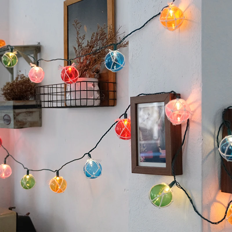 

5M 25LED Waterproof Rope Ball Led String Light Warm White AC220V Xmas Wedding Outdoor Party Decorating home Garland Lights