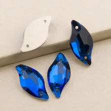 Голубой циркон 3254 лист 9x20 мм 14x30 мм с плоской задней частью стразы и кристальными пуговицами, камнях и на горном хрустале Стразы швейные камни для одежды