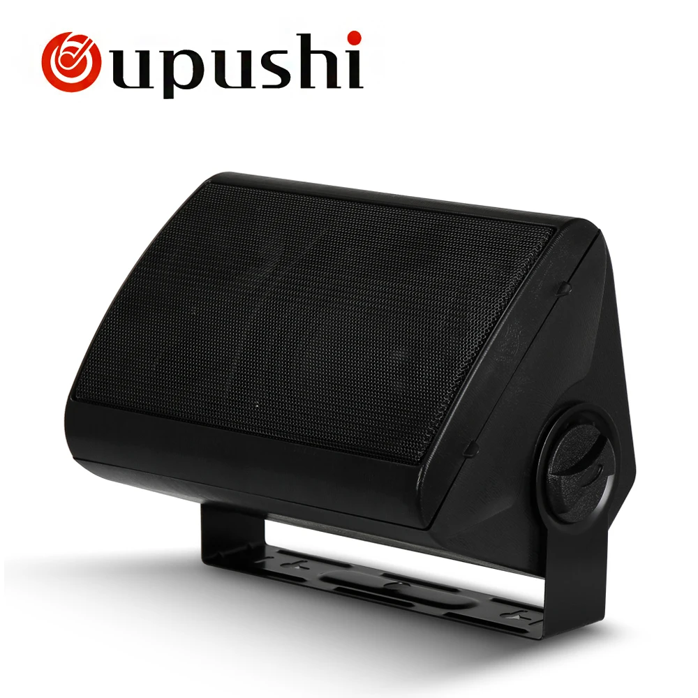 Oupushi 2-Way Full Range Wall Mounted Speaker 20W, 40W Home Theater On-Wall Speakers White and Black For Background Music