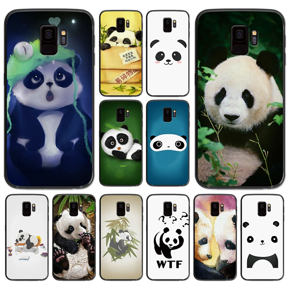 Baby Panda soft phone cover case for Samsung Galaxy S6 S7 S8 S9 S10e Plus Note 8 9 Cases | Мобильные телефоны и