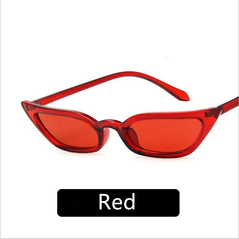 2019 Brand Design Cat Eye Women Sunglasses Retro Small Frame Transparent Ocean Film Outdoor Driving Sun Glasses Female Mirror UV