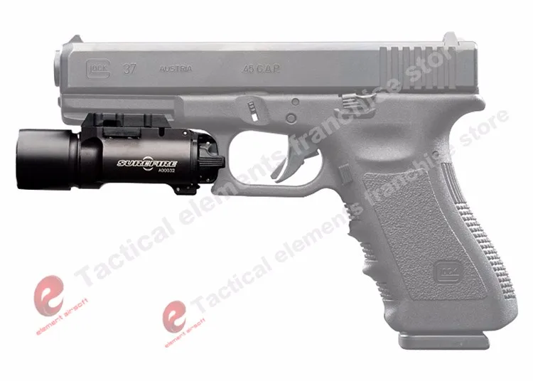 Страйкбольный элемент Surefir X300 тактический флэш-светильник Softair 370 люмен X300U пистолет светильник охотничий светильник пистолет оружейный светильник EX359
