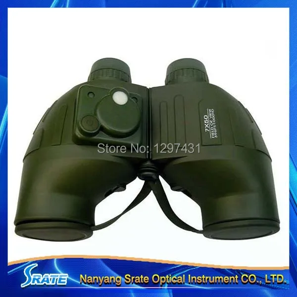 Cheap 7x50 High Quality Waterproof Binoculars with Compass Rangefinder Reticle Military Telescope