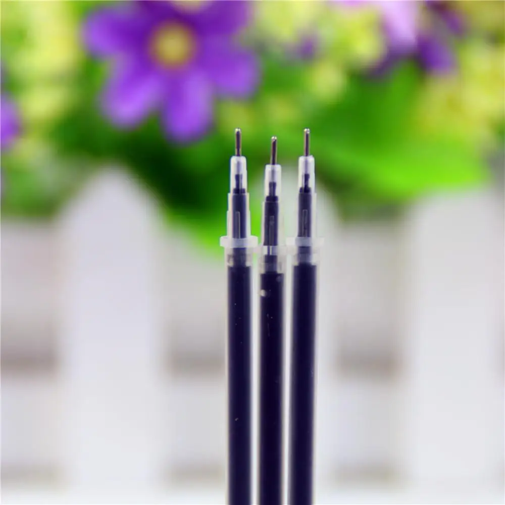 20 шт гелевая ручка с нейтральными чернилами 0,5 мм, заправка нейтральной ручки, хорошее качество, заправка пулей, 3 цвета, для офиса и школы, высокое качество - Цвет: Needle Tip Of Black