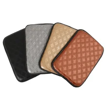 

1PCS Brown Leather Car Armrest Pad Covers Universal Center Console Auto Armrest Storage Protection Cushion Interior Parts