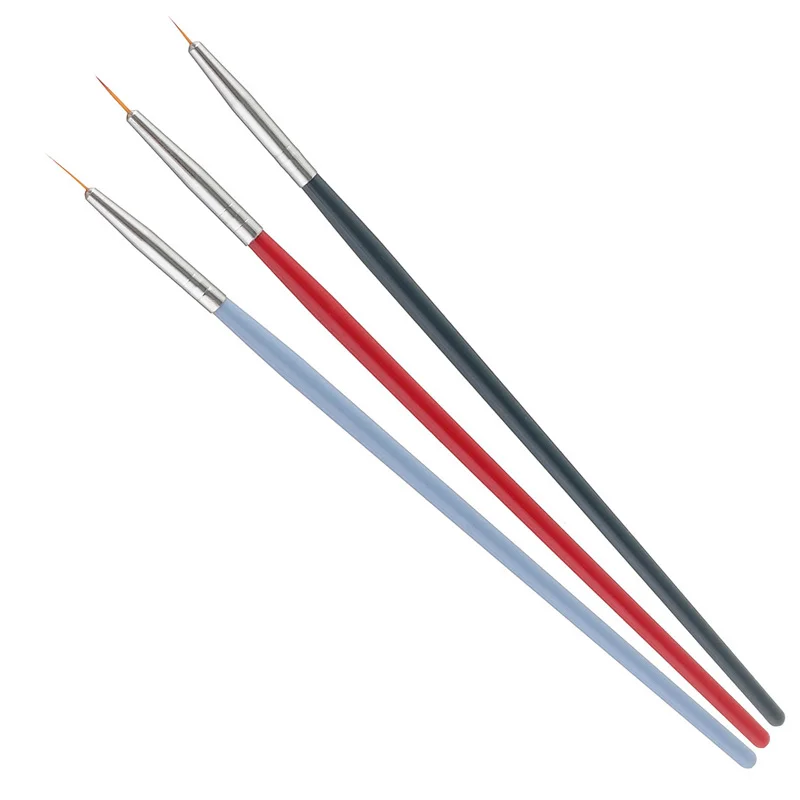 

3pcs/1 Set Nail DIY Drawing Painting Striping Plastic Pull Line Pens Superfine Brush Kit plastic Tools Painting Gel Nail Polish