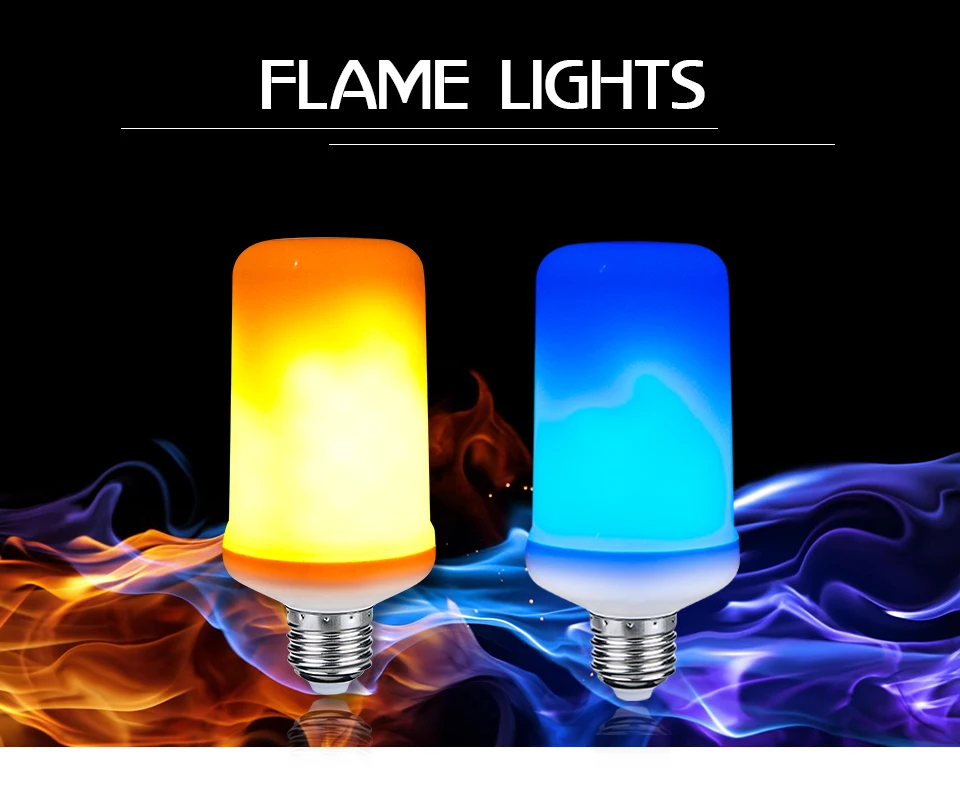 LED Flame Effect Fire Light Bulbs (1)