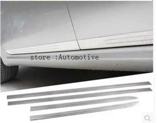 

stainless steel side door body molding stripe 4pcs for Peugeot 508 2011 2012 2013