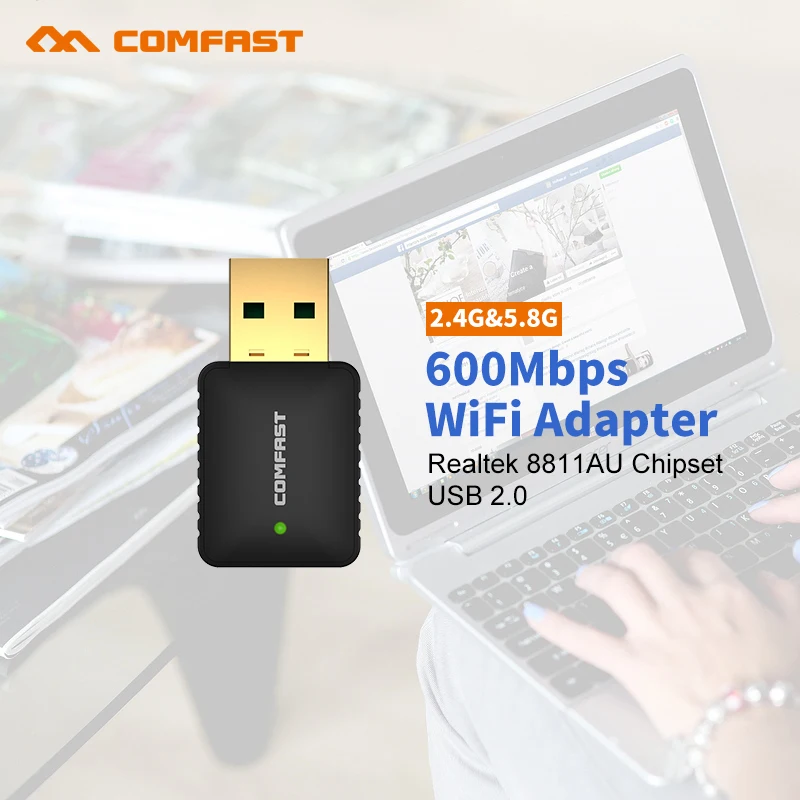 

600Mbps Mini USB Wifi Wireless Adapter CF-915AC 802.11 AC Network Card LAN Dongle Wi Fi USB Receiver For Desktop Laptop