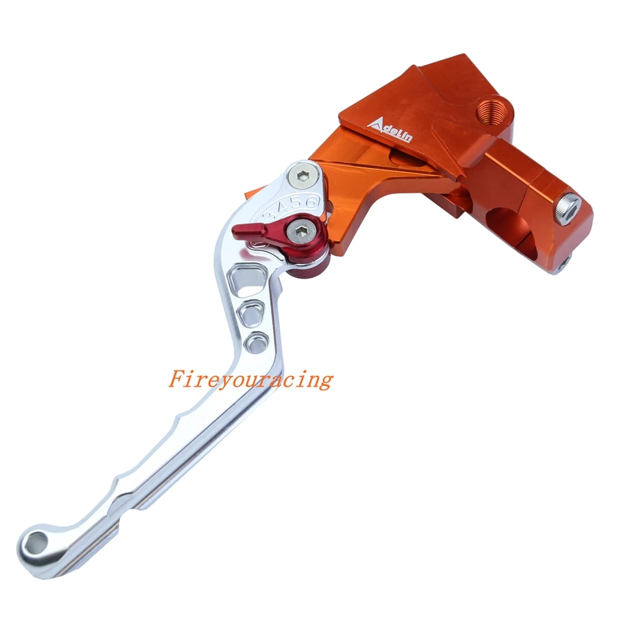 Left Clutch orange Adelin рычаг руль гидравлический клатч главный цилиндр тормозного насоса moto rcycle Racing moto универсальный для Yamaha Kawasaki Suzuki - Цвет: Left Clutch orange