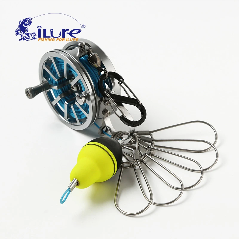 iLure Fishing Lock Buckle with Reel Stainless Steel Live Fish Locks