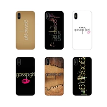 Para Huawei P Smart Mate Honor 7A 7C 8C 8X 9 P10 P20 Lite Pro Plus Gossip girl logotipo Pastel arte cartel transparente fundas de TPU cubierta