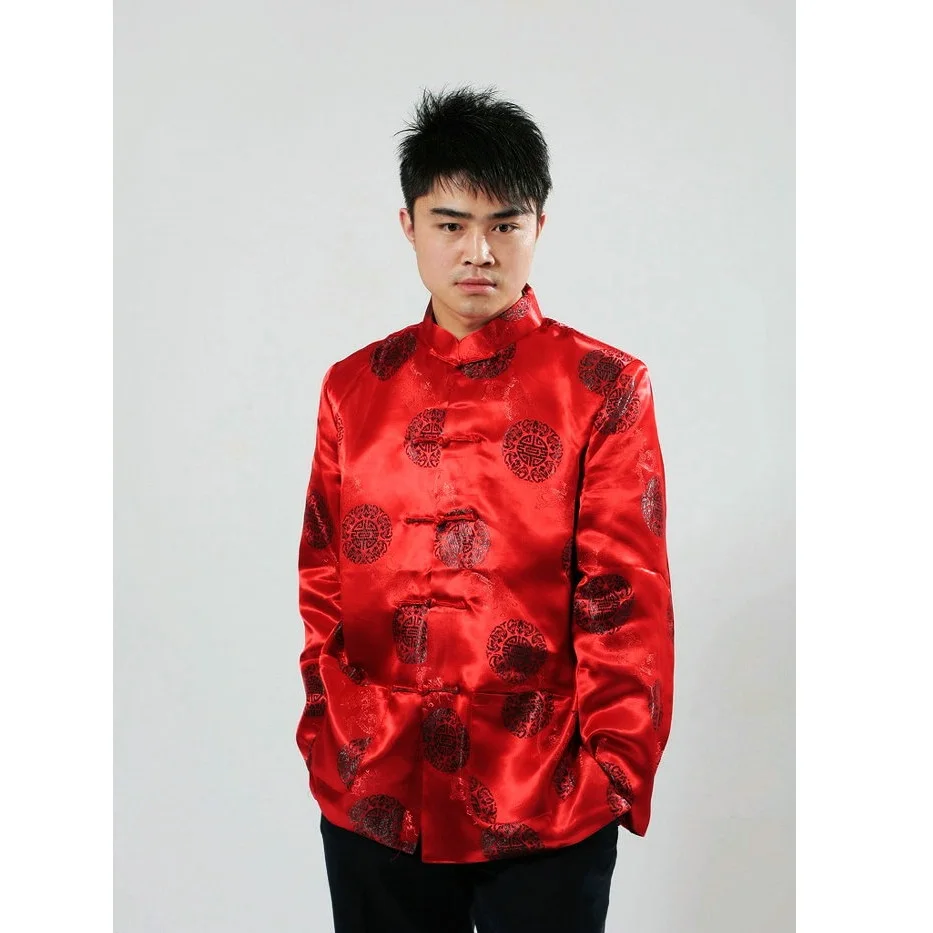 traditional chinese clothing for men Top tang suit New Year Gift Party