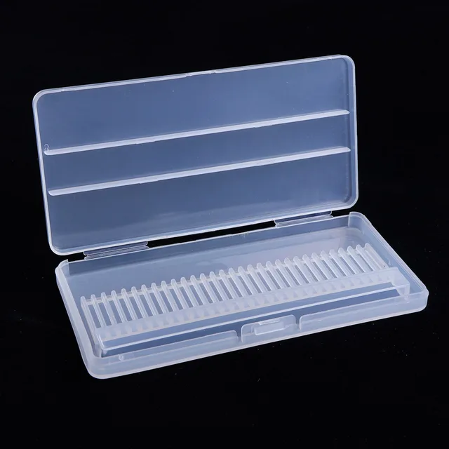 $US $1.19  Slots Plastic Empty Storage Nail Drill Bits Stand Display Container Acrylic Case Holder Orga