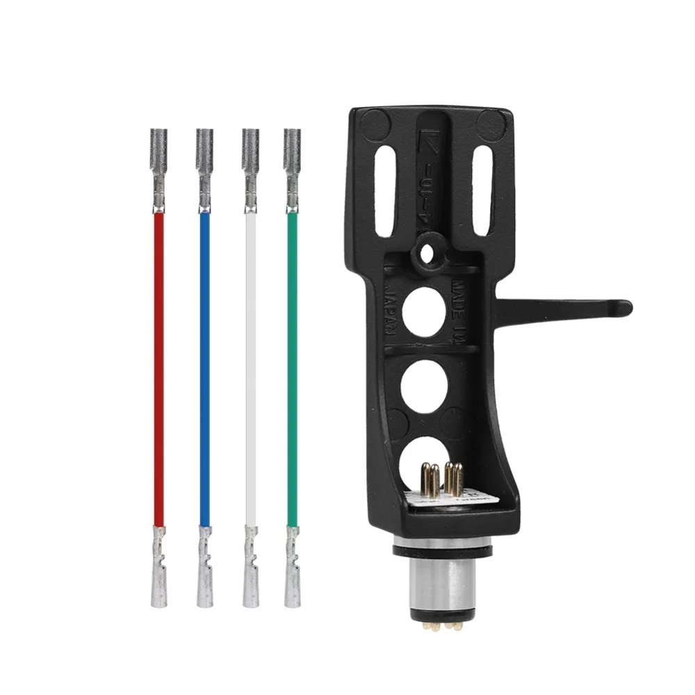 

High Quality Phono Head-shell Universal Phono Head-shell 4pin Contacts Turntable Head-shell Replacement with Lead Wires