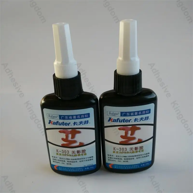 

Hot Sale 10pcs/lot 50g K-303 kafuter UV glue uv curing adhesive Acrylic transparent plastic glass metal adhesive wholesale