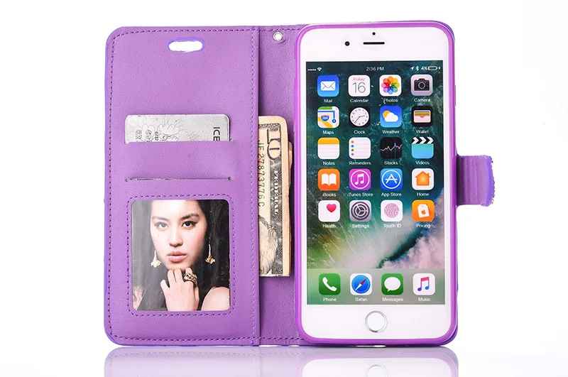 Leopard diamond rhinestone leather case iphone 6 6s 7 8 plus (20)