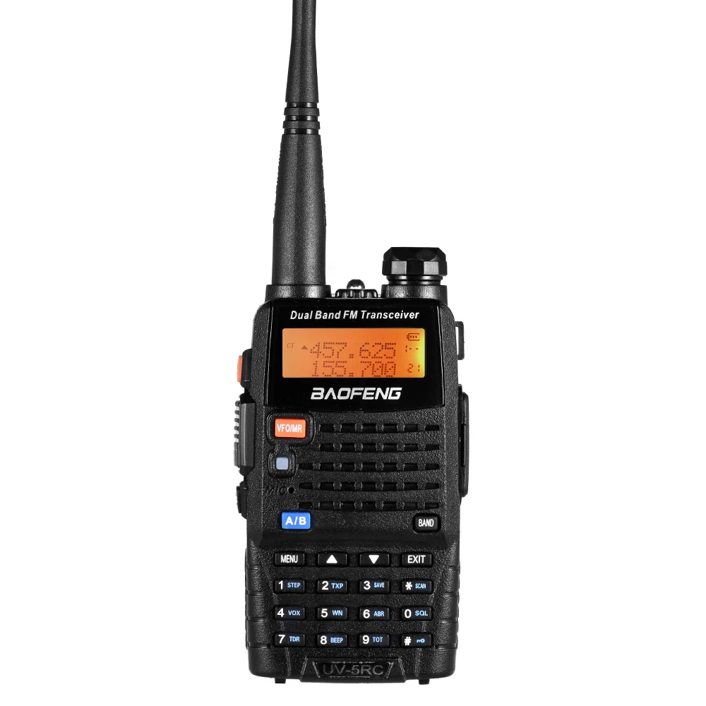 BAOFENG UV-5RC мобильный 2-way Радио Walkie Talkie VHF/UHF Двухдиапазонный портативный приемопередатчик с ЖК FM радио приемник