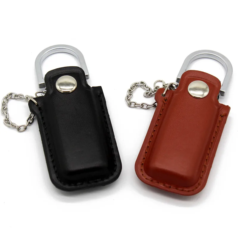 Текстовая кожаная модель коричневого черного цвета usb 2,0 64GB USB флэш-накопитель 4GB 8GB 16GB 32GB Флешка U диск