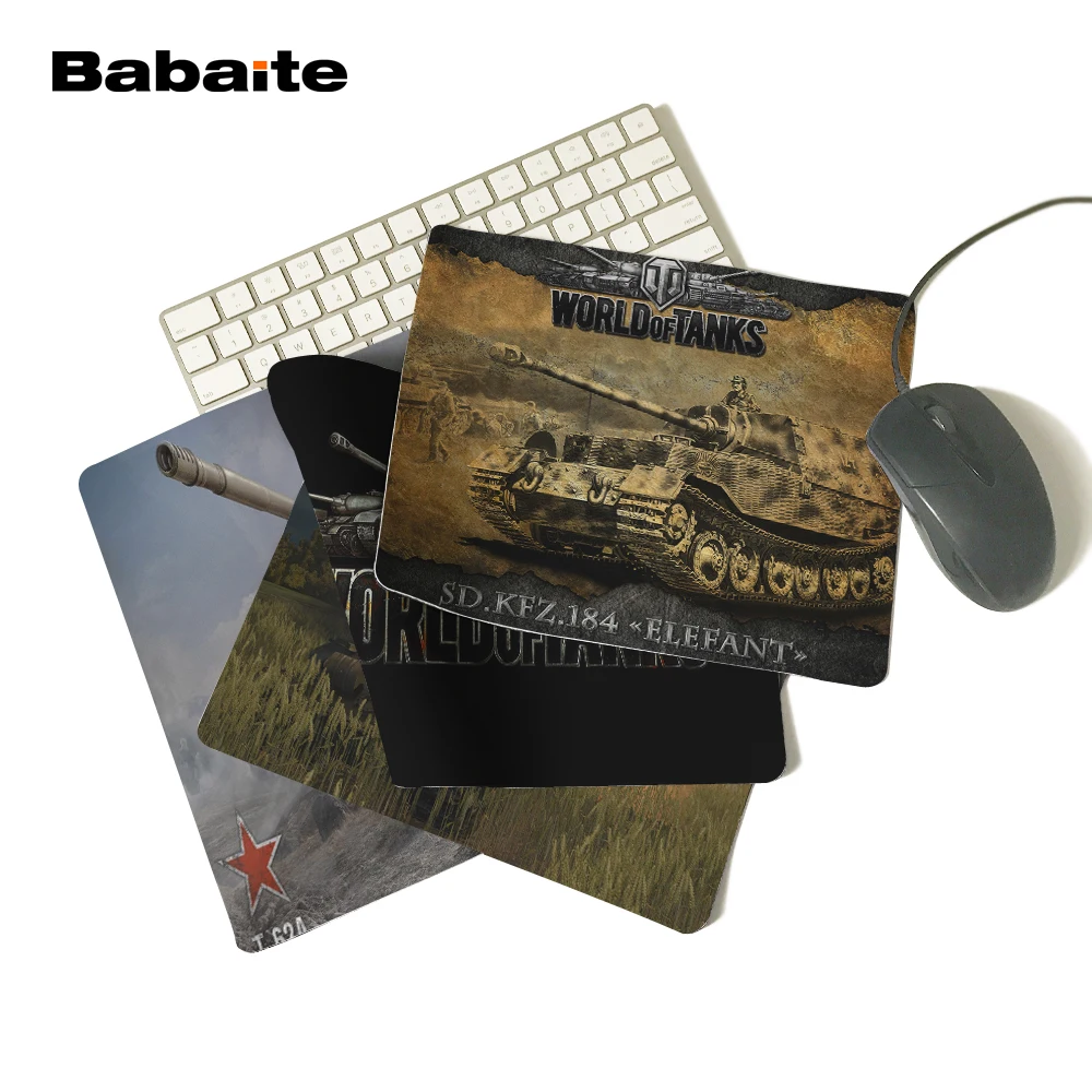 

Babaite Personalized gaming World of Tanks natural rubber mouse pad cheapest computer mouse mat gamer free shipping