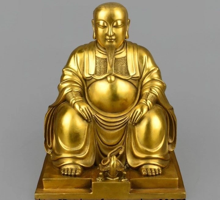 Китайский латунный воин базальтическая змея черепаха XuanTian ZhenWu император Бог
