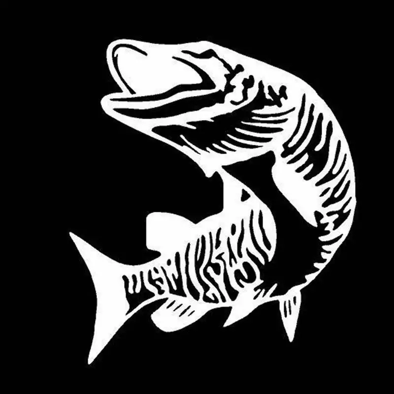 Fishing Sticker Name Fish Decal Angling Hooks Tackle Shop Posters Vinyl