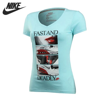 

Original NIKE Women's Knitted T-shirts Short-sleeved Sportswear