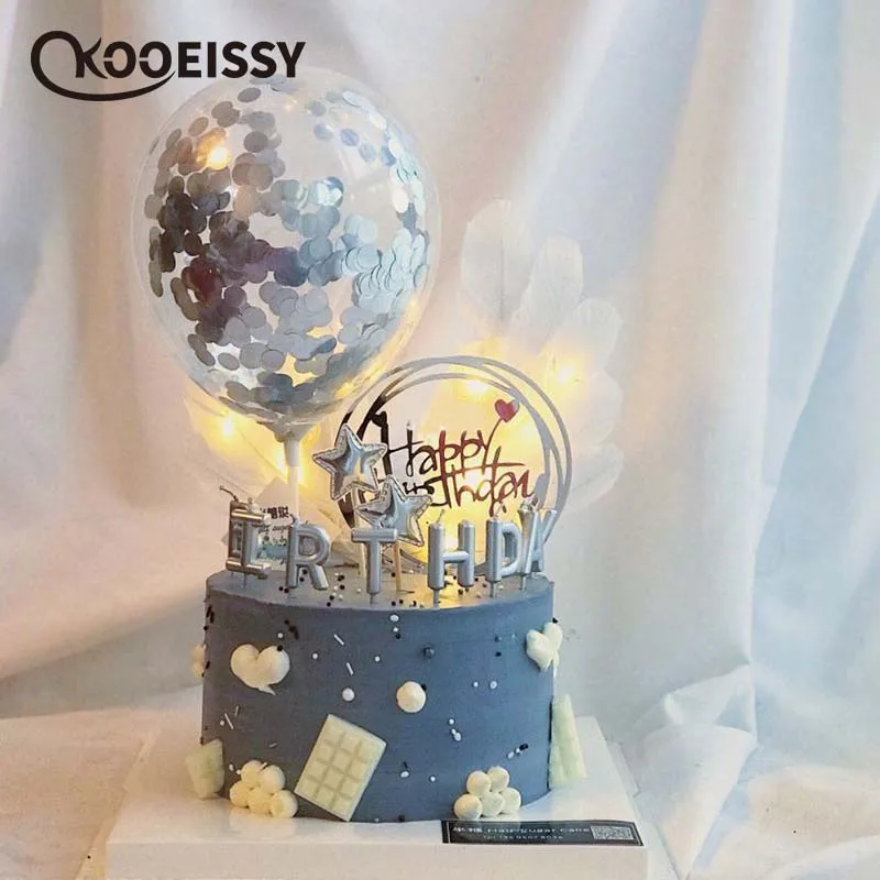 

5inch Confetti Cake Balloon Small Round Transparent Balloon For Birthday Party Wedding Decorations Creative Decoration heart bow