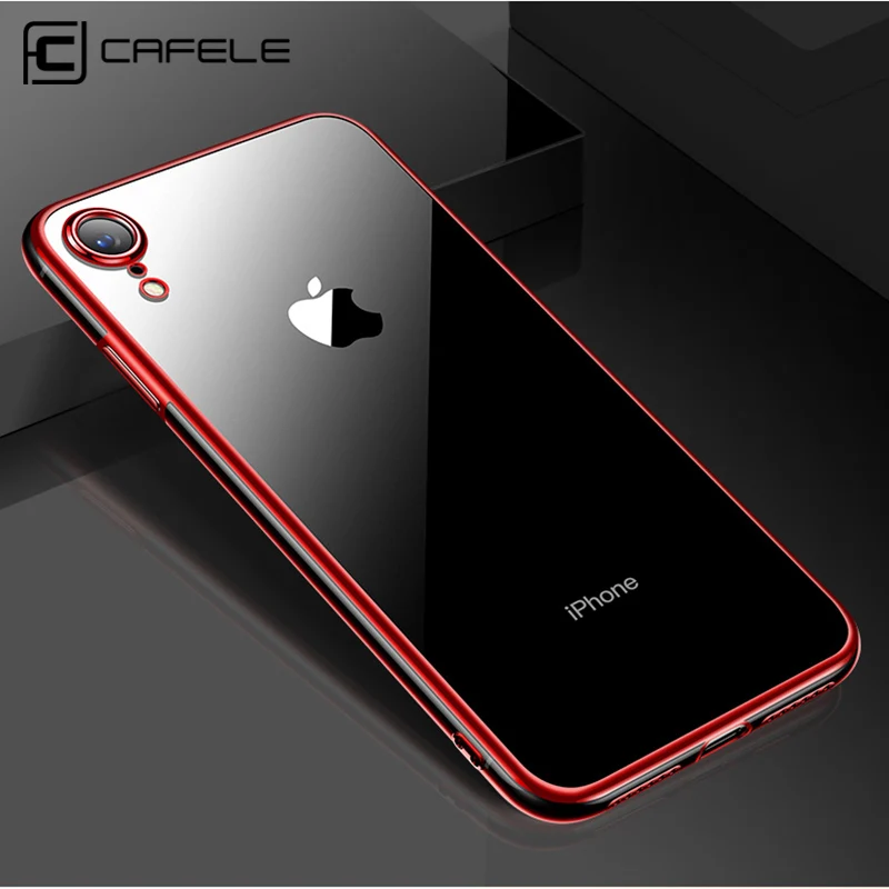 

CAFELE New Plating Case for iphone X XS MAX XR Soft Cover for iphone XR XS MAX X Ultra Thin Transparent Gorgeous TPU Case