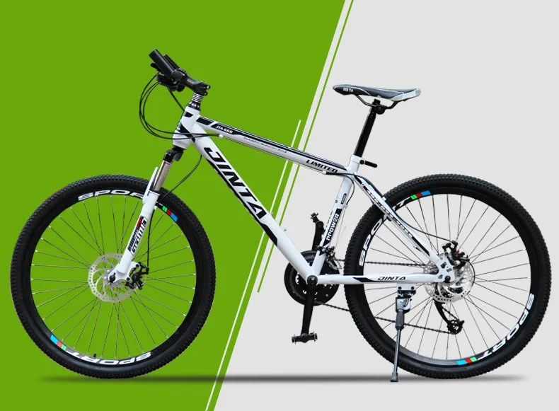Cheap Mountain Bike High Carbon Steel 21-Speed 26-Inch heel straight handlebar Double Disc Brake bike 7
