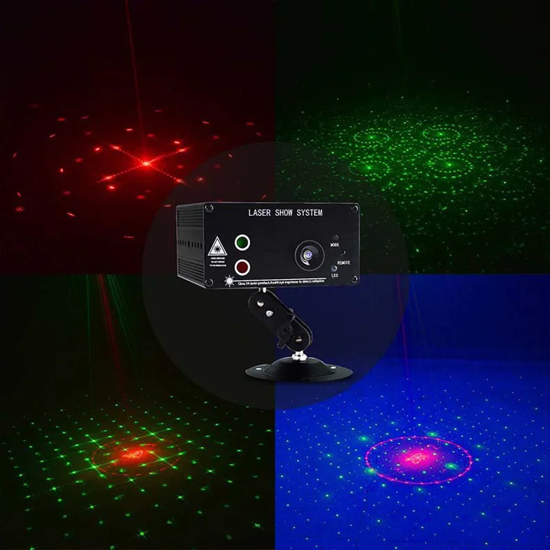 Лазерный луч RGB с 48 узорами сценическое оборудование светильник для диджея