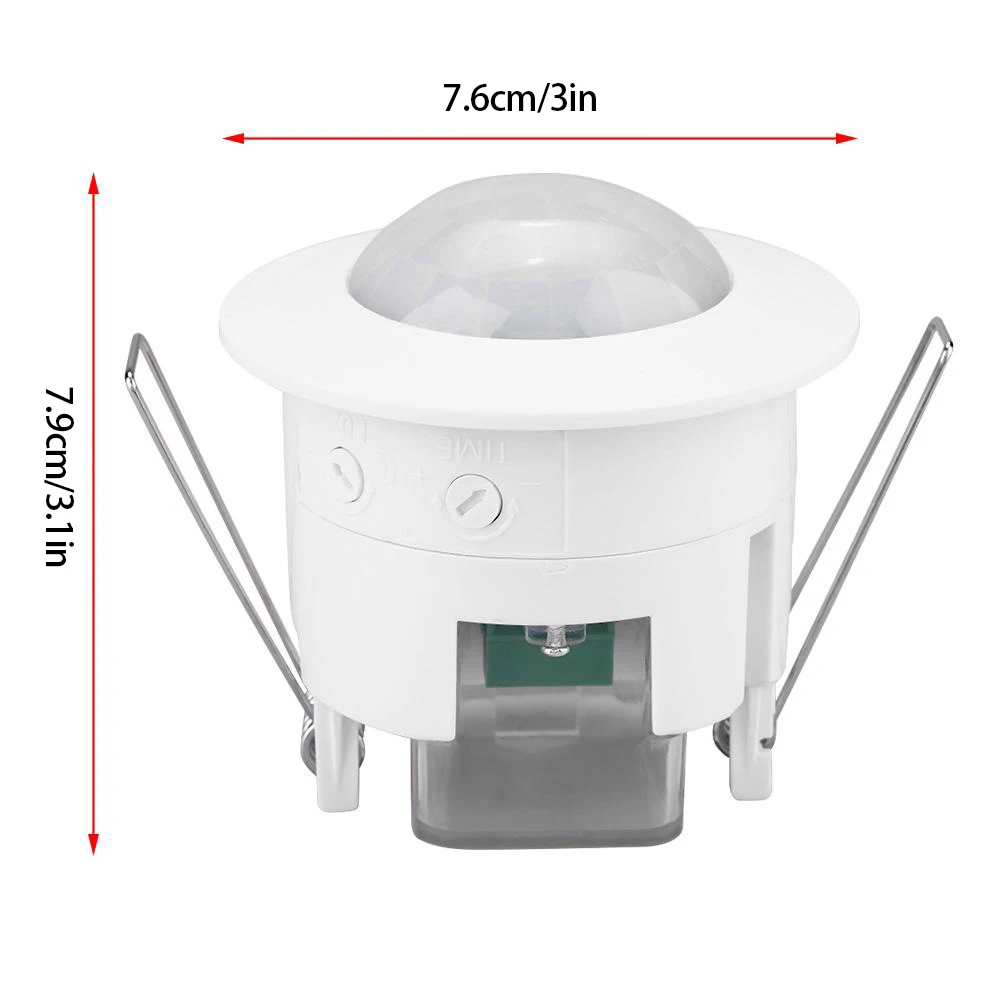 AC 110-240 В мини Регулируемый 360 ° Потолок PIR инфракрасный датчик движения тела